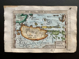 Azië, Java, Indonesia; Keerbergen - Hulsius / Abraham Ortelius - Die Insel Iava Maior - 1604 - World of Maps & Travel